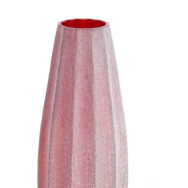 Vase Ø17,5x44,5 cm BRADLEY glass burgundy