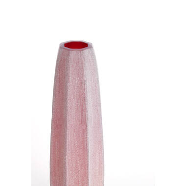 Vase Ø17x60 cm BRADLEY glass burgundy