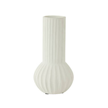 Vasija adorno Ø14x26 cm FEYO cerámica crema