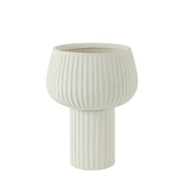 Vaas deco Ø27,5x36 cm FEYA keramiek crème
