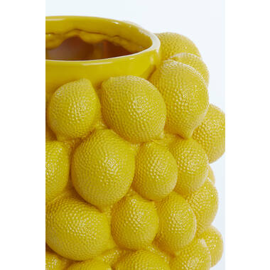 Vaas deco Ø31x41 cm LEMON geel