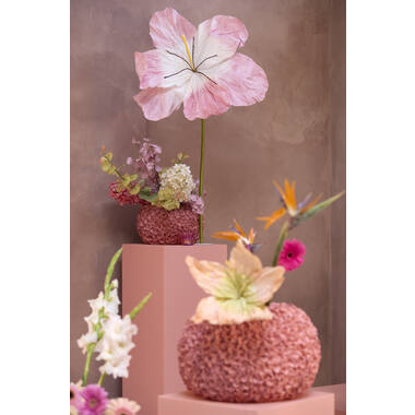 Vase deco Ø38x23 cm PHYLIA coral
