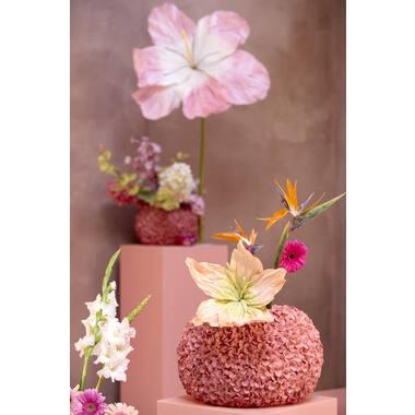 Vase deco Ø47,5x30 cm PHYLIA coral