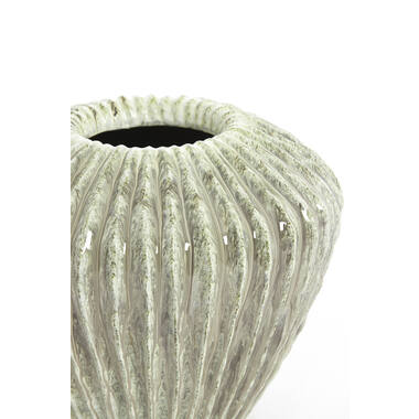 Vaas deco Ø32x28 cm CACTI glans mint groen