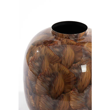 Vaas deco Ø37x40 cm MILOS bruin-licht bruin
