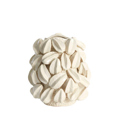 Vase deco 32x31,5x36,5 cm CARAMBOLA ceramics cream