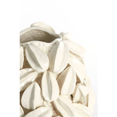 Vase deco 32x31,5x36,5 cm CARAMBOLA ceramics cream