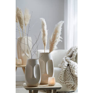 Pot deco 21x18x36 cm FACE naturel