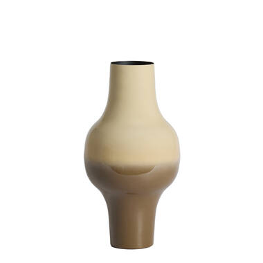 Vase deco Ø22,5x41,5 cm SINDO taupe+dark brown
