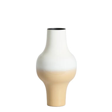 Vase deco Ø22,5x41,5 cm SINDO cream+beige