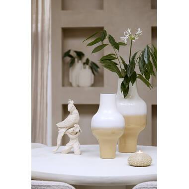 Vase deco Ø27,5x50 cm SINDO cream+beige