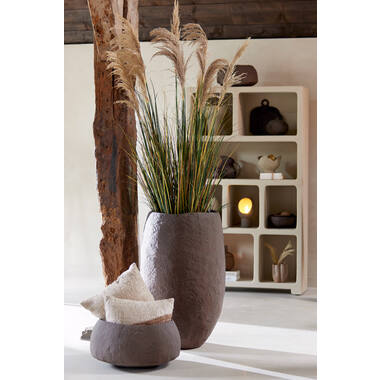 Vaas deco Ø59x90 cm TINGRI bruin