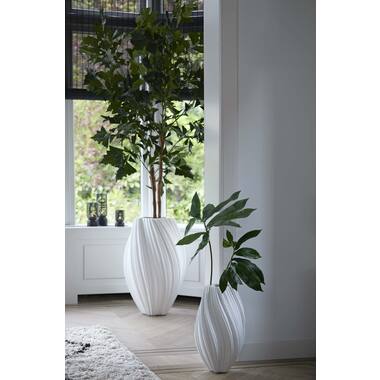 Vaas deco Ø30x52 cm YATUNG crème
