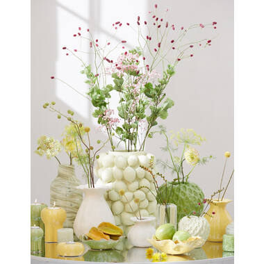 Vaas deco Ø19,5x25 cm REWA keramiek crème