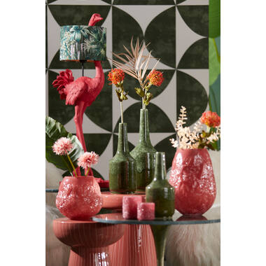 Vase deco Ø14,5x35,5 cm TEZU ceramics shiny dark green