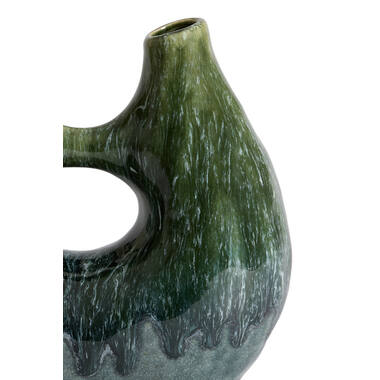 Vase deco 24,5x11x21,5 cm KATHA ceramics petrol