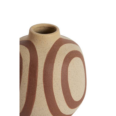 Vase deco Ø16x18,5 cm UMYA ceramics matt sand-terra