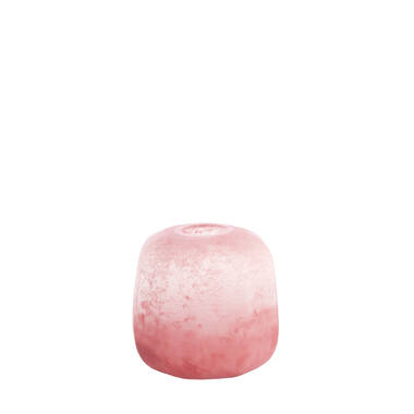 Vase Ø23x24 cm PACENGO glass coral-light pink
