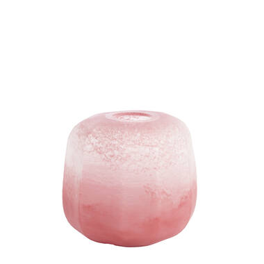 Vase Ø33x32 cm PACENGO glass coral-light pink