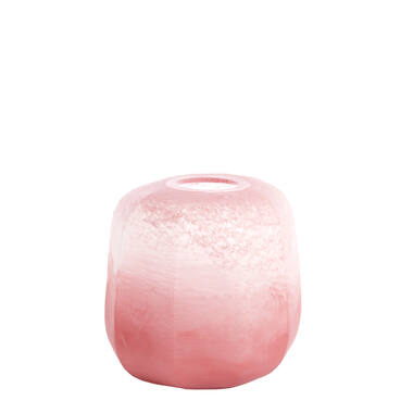 Vase Ø33x32 cm PACENGO glass coral-light pink