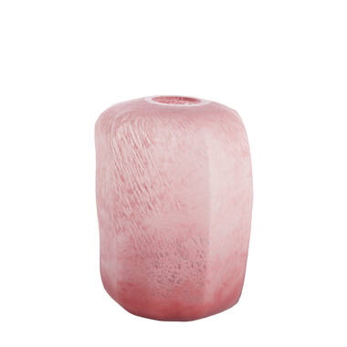 Vase Ø33x42 cm PACENGO glass coral-light pink