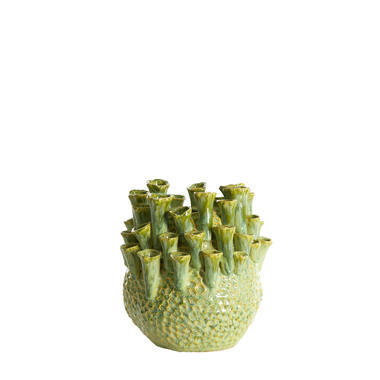Vaas deco Ø27,5x27,5 cm KYRAL keramiek mint groen