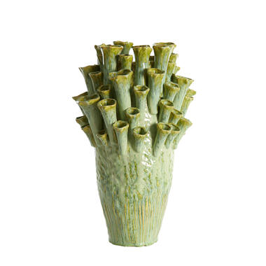 Vase deco Ø28,5x46,5 cm KYRAL ceramics mint green