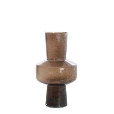Vaas Ø23,5x42 cm TRASMO glas bruin