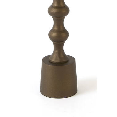 Candle stick Ø4,5x16 cm BABIMO matt brown-bronze