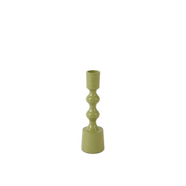 Candle stick Ø4,5x16 cm BABIMO shiny light green