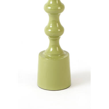 Candle stick Ø4,5x16 cm BABIMO shiny light green
