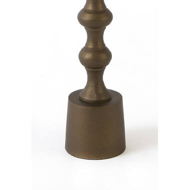 Candle stick Ø4,5x20 cm BABIMO matt brown-bronze