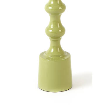 Candle stick Ø4,5x20 cm BABIMO shiny light green