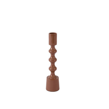 Candle stick Ø4,5x20 cm BABIMO shiny terra