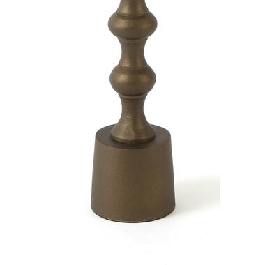 Candle stick Ø4,5x24 cm BABIMO matt brown-bronze