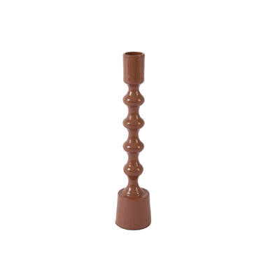 Candle stick Ø4,5x24 cm BABIMO shiny terra