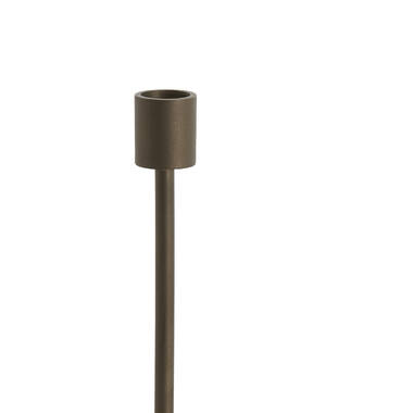 Candle stick Ø5x38 cm YASILO brown-bronze+shiny cream