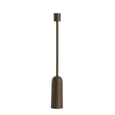 Candle stick Ø5x38 cm YASILO brown-bronze