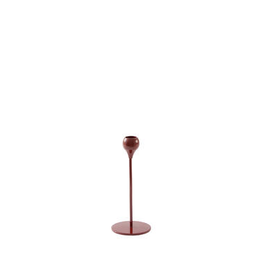 Candle stick Ø8,5x20 cm SAMUI burgundy