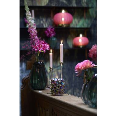 Candle stick Ø8,5x25 cm SAMUI gold