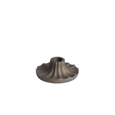 Candle stick Ø10x5 cm MERIDA dark bronze