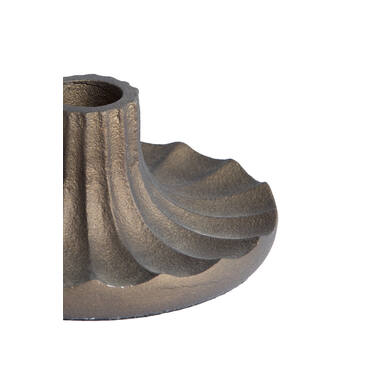 Candle stick Ø10x5 cm MERIDA dark bronze