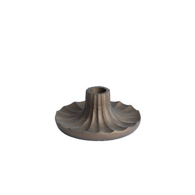 Candle stick Ø12x6 cm MERIDA dark bronze
