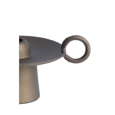 Candle stick 14x10,5x9 cm SALTILLO brown-bronze