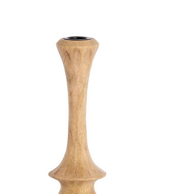 Kandelaar Ø6,5x22 cm CIRILO hout naturel