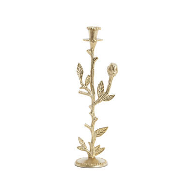 Candle stick 12x10x41 cm NEMI gold
