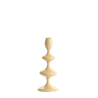 Candle stick Ø10x27 cm VIREEN shiny beige