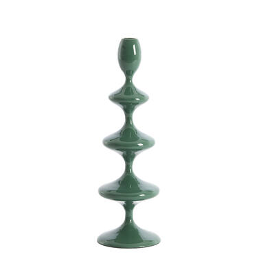 Candle stick Ø10,5x34,5 cm VIREEN dark green