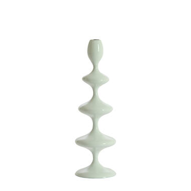 Candle stick Ø10,5x34,5 cm VIREEN shiny light blue