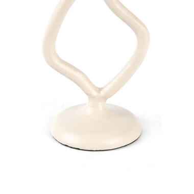 Candle stick 9,5x8x18,5 cm JEZRA cream